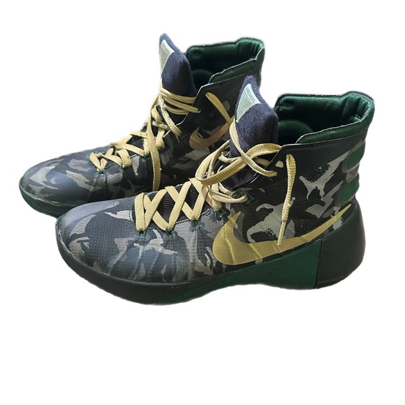 Nike ID Hyperdunk 2015 Premium Camo Cargo Gold Shoes 818015 - Main Image